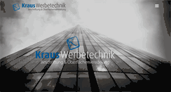 Desktop Screenshot of kraus-werbetechnik.at